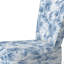 Chaise rembourrée Beach - Chaise d'appoint bleu Coastal Toile-1607948439
