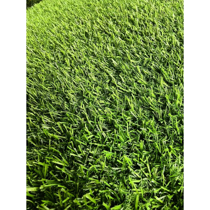Tapis de gazon 5 pi x 10 pi pour le jardin et la pelouse bricolage - Faux gazon doux avec drainage en caoutchouc antidérapant