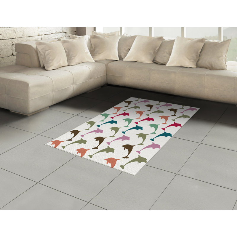 Animal High Density Long Fiber Poly Threads Decorative Area Rug Carpet, Rectangle 4' x 5'8"