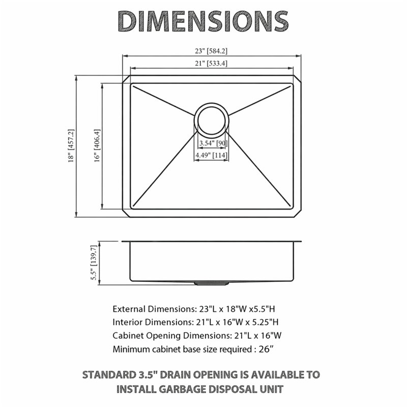 ADA-COMPLIANT Kitchen Sink