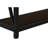 Metal X Frame Console Table with Open Shelves-2001785285