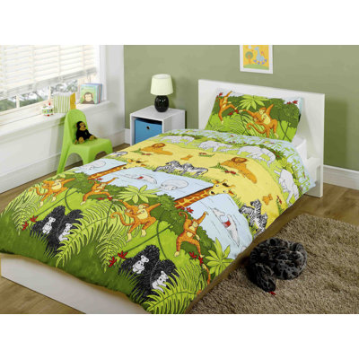 Mair Cotton Blend Wildlife Duvet Cover Set with Pillowcases Included