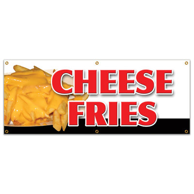 Cheese Fries Banner Sign