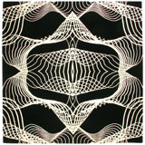 Karim Rashid - 'Nova Black/White' Rug 6' X 6'
