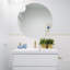 Baum Nordic Round Bathroom Framed Mirror Wall Hanging-1770334509-1770334516