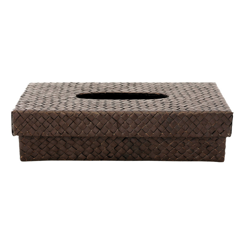 Porte-serviettes en tissu tissé brun foncé Falina Pandan