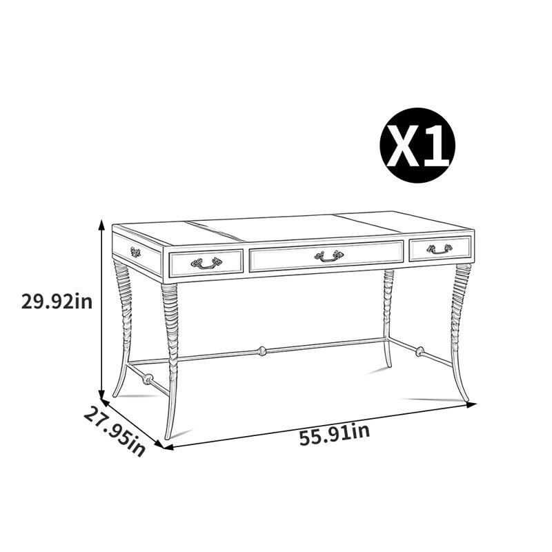 Bureau luxueux de style américain