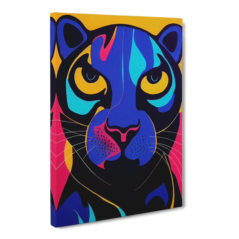 Panther Abstract - Wrapped Canvas, 50cm H x 35cm W x 3cm D
