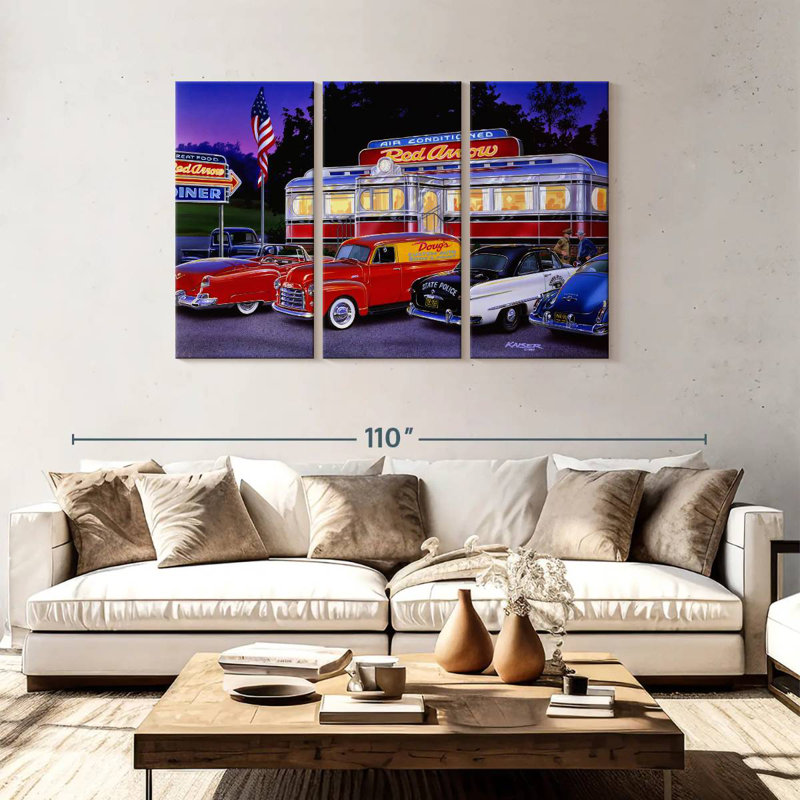 Mehar Red Arrow Diner, 48" H x 74" W