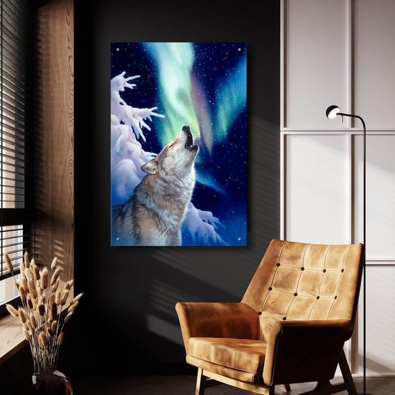 «Sainte nuit» par Joh Naito, art en verre acrylique Wal, H 36 po x l 24 po x P 0,2 po