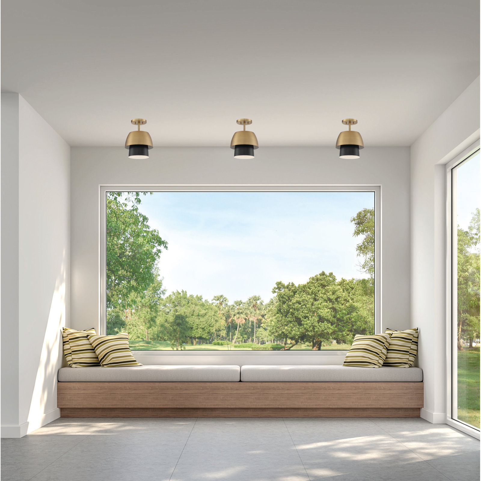 Adriann Single Light Semi Flush Mount