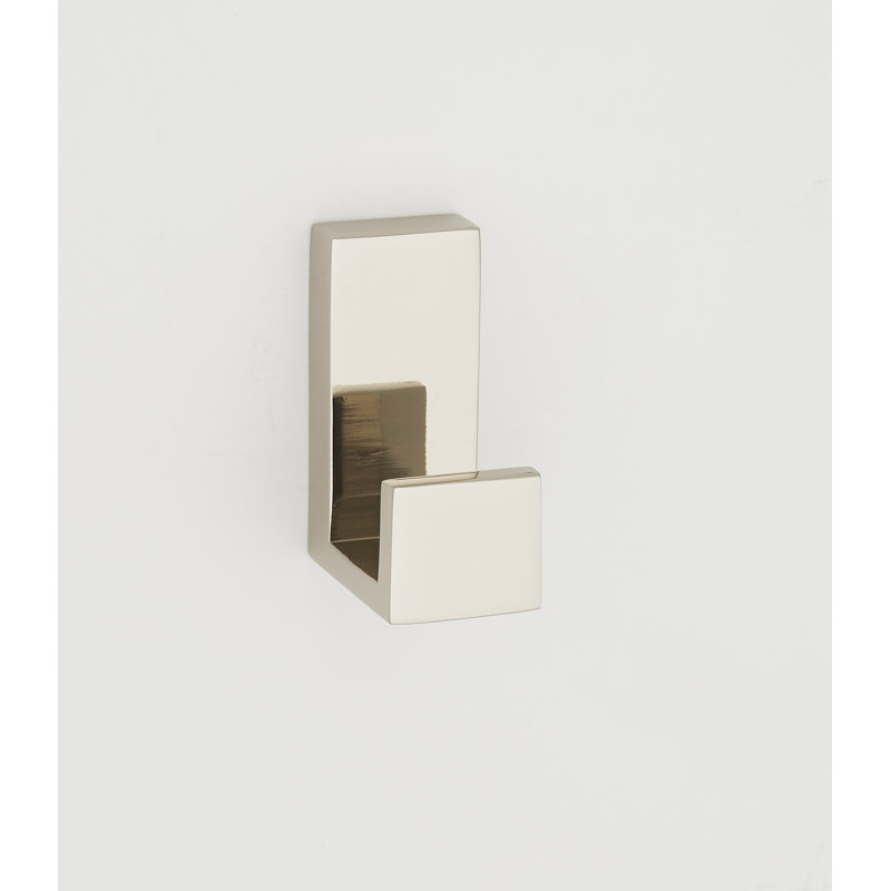 Linear Single Robe Hook, Polished Nickel