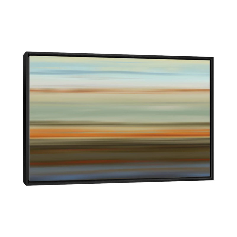« euphoric ii », impression sur toile, H 18 po x l 26 po x P 1,5 po, Toile avec cadre noir, Pas de tapis