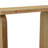 Console Table, Rounded Edge Top With Arch Legs, 55 Inch Brown Wood