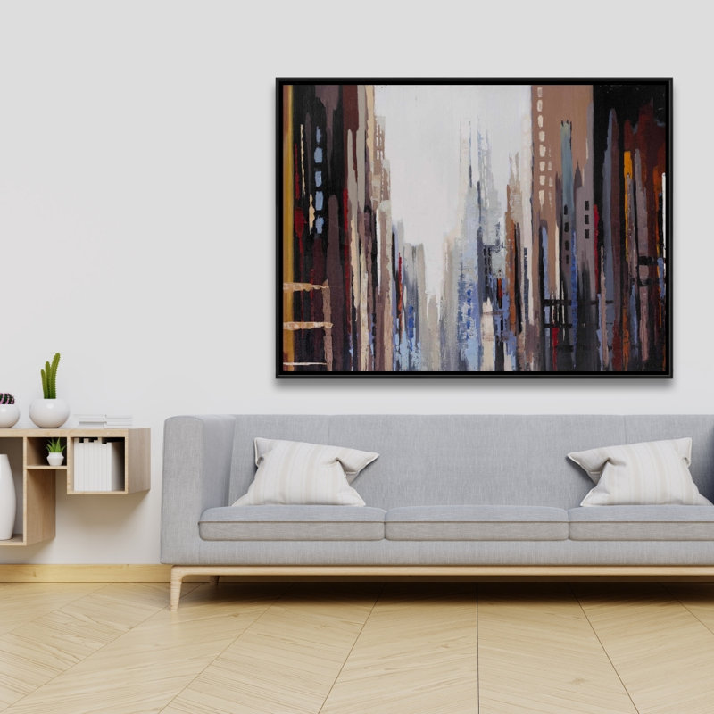 Abstract Buildings Print On Canvas