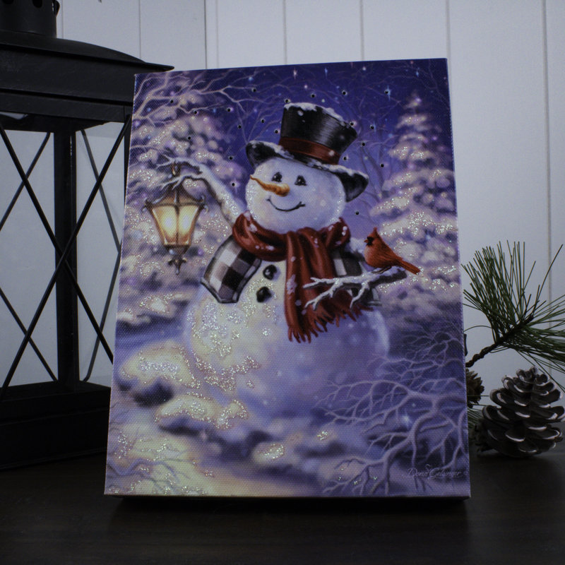 Winter Magic 8x6 Lighted Tabletop Canvas