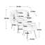 Fauteuil d'appoint rembourré en velours avec repose-pieds Kloi Comfy-545956564