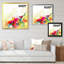 «Paintbrush Spring Flowers Impression», reproduction sur toile encadrée-1703945409-1703945410