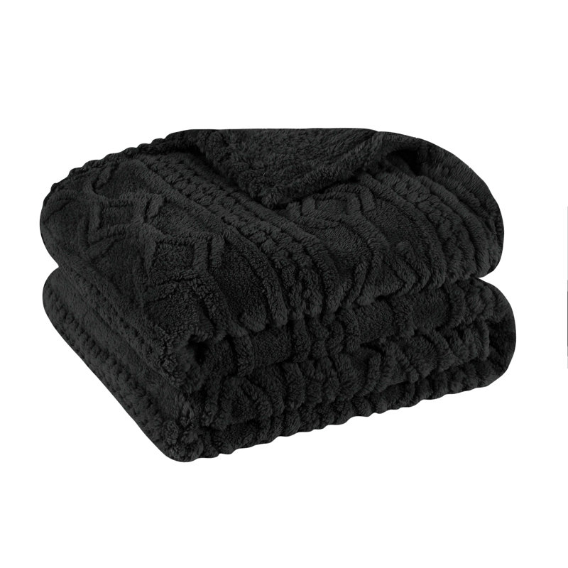 Literie moelleuse Boho, Double/Grand, Noir, noir, noir, noir