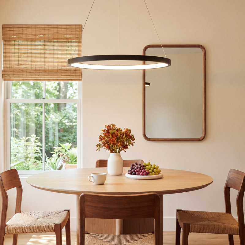 Odin 1 - Light LED Pendant, Matte Black, 0.75" H x 34.88" W x 34.88" D