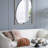 Iron Frame Vertical Oval Mirror
