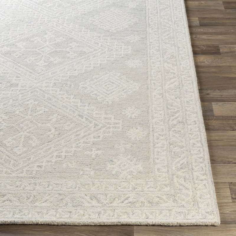 Hand Tufted Wool Abstract Indoor Rug, Rectangle 8' x 10'
