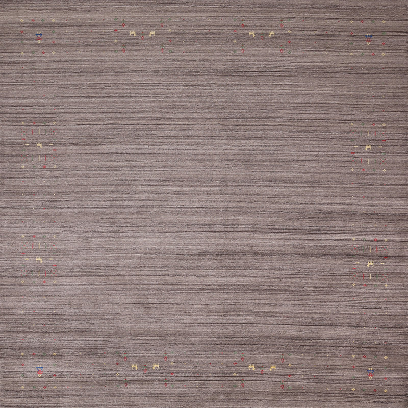 Striped Gabbeh Square Area Rug 8x8