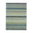 Contemporary Striped Light Gray Handmade Light Green Modern Hand-Knotted Wool Area Rug-347998530