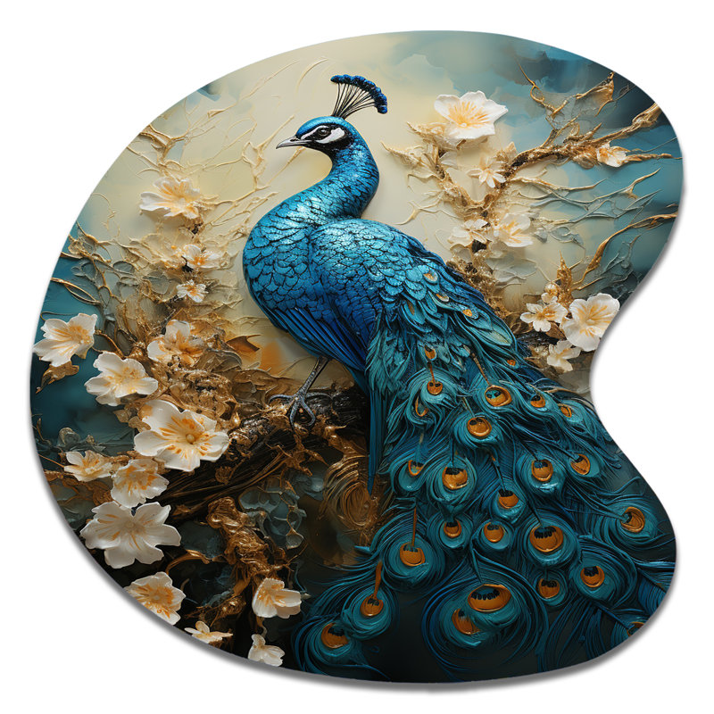 Décoration murale Thamim - Peacock, H 27 po x l 27 po