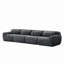 Tissu moelleux doux et moelleux de 149 po, canapé désossé de 32 po, conception ergonomique en éponge haute densité 32D, emballage sous vide à compression complète, raccordement à boucle libre pour chambre à coucher, bureau, cinéma maison-904257691