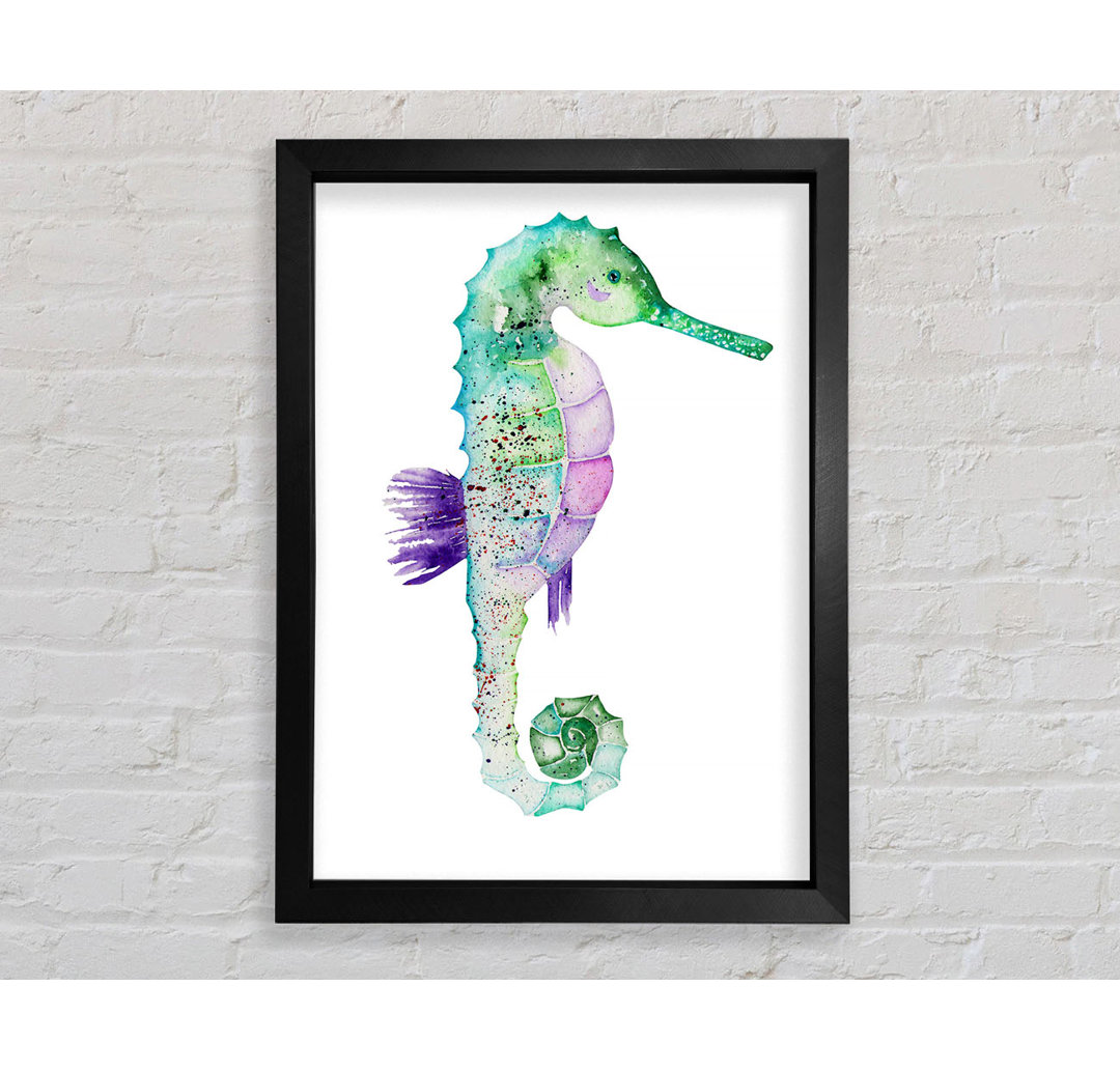 Gerahmtes Leinwandbild Spotted Seahorse