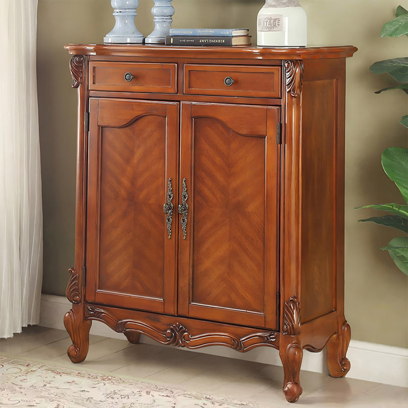 Modern Brown Solid Wood Shoe Storage