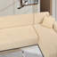 Housse de canapé en L épais en velours - Housse de canapé modulaire avec 2 housses de coussin décoratif-57081211