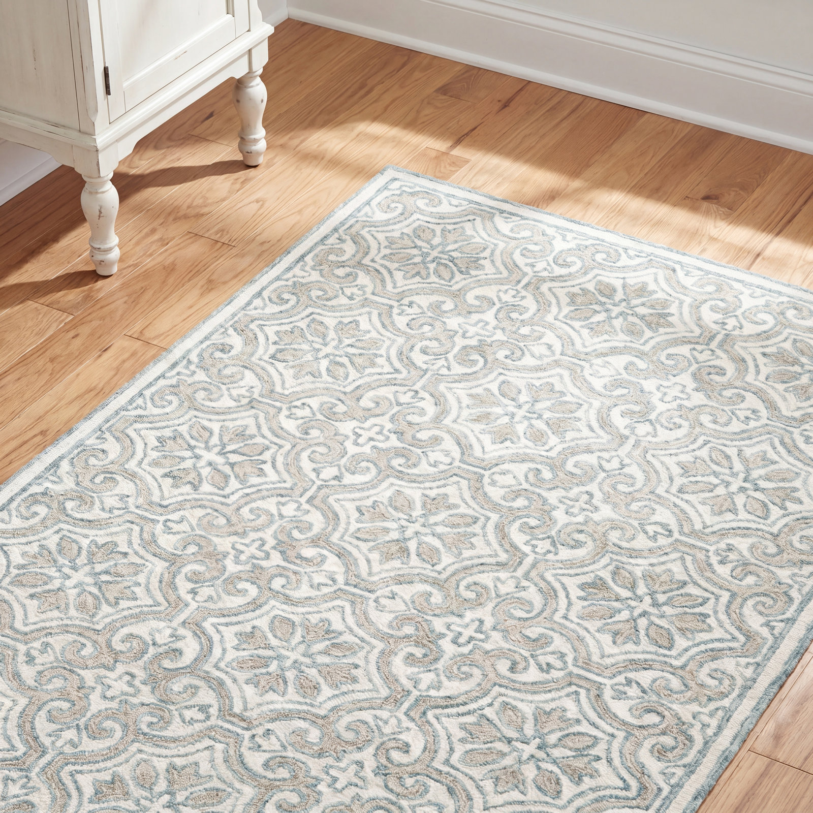 Lauren Ralph Lauren Hand-Tufted Wool Damask Rug, Rectangle 4' x 6'