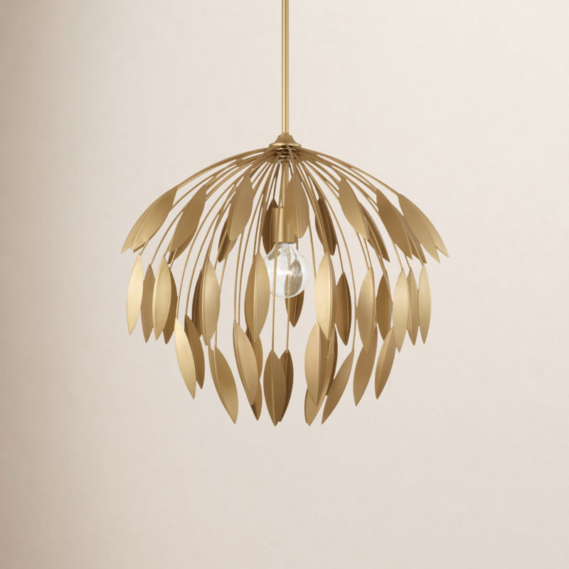 1 - Light Novelty Pendant, Gold, 68.75"H x 20"W x 20"D