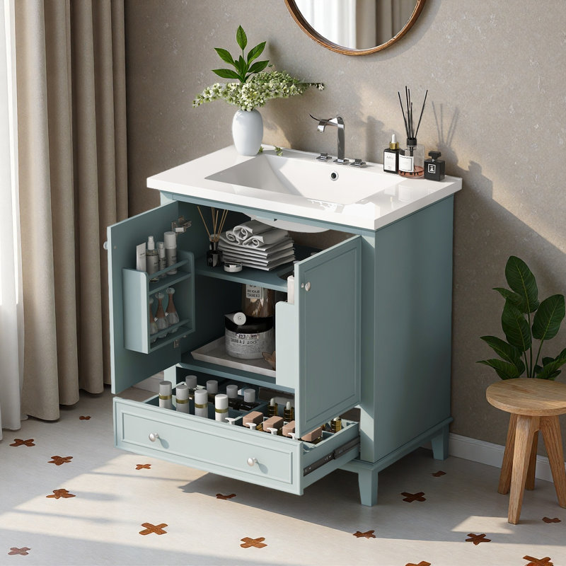 30" Bathroom Vanity With Sink Combo