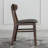 Coffee Solid back side Chair(Set of 2)