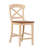  Clarey 5 - Piece Round Counter Height Butterfly Leaf Solid Wood Dining Set With 18" Butterfly Leaf-2103837707-2103837706