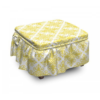 Box Cushion Ottoman Slipcover