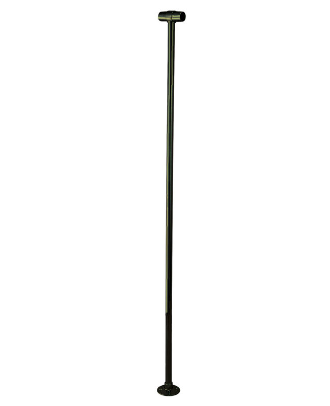 Enceinte de rideau de douche ovale, Bronze huilé