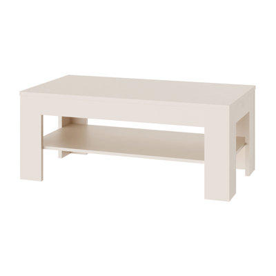 Chadwic Minimalistic coffee table with storage compartment, engineered wood, 110 cm W x 45.5 cm H x 60 cm D