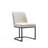 Serena Modern Vegan Leather Upholstered Steel Dining Chair Set in Ivory-91028806