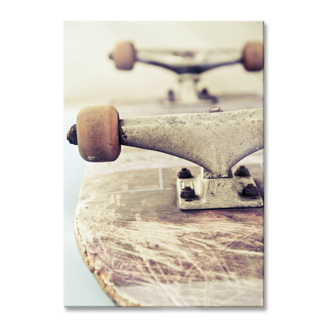 Glasbild Skateboard