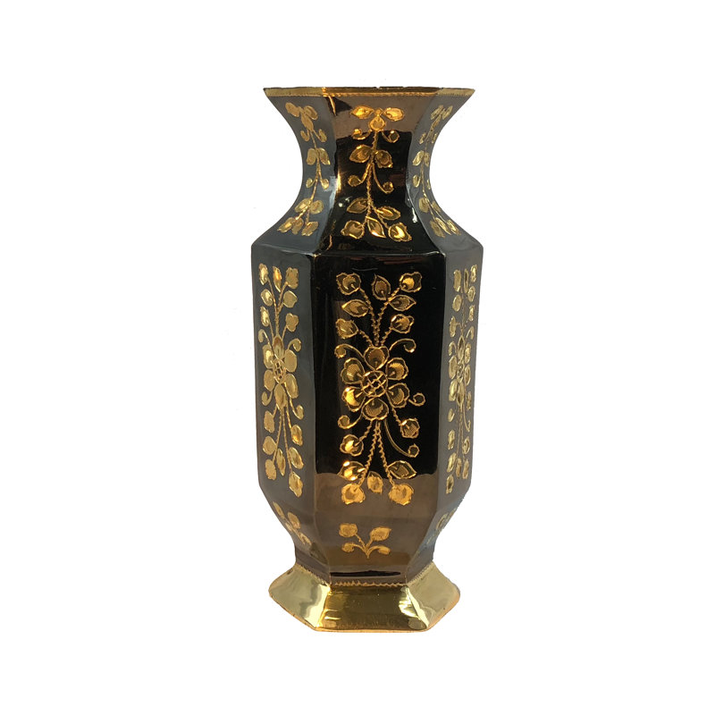 Tioga Handmade Metal Decorative Bottle