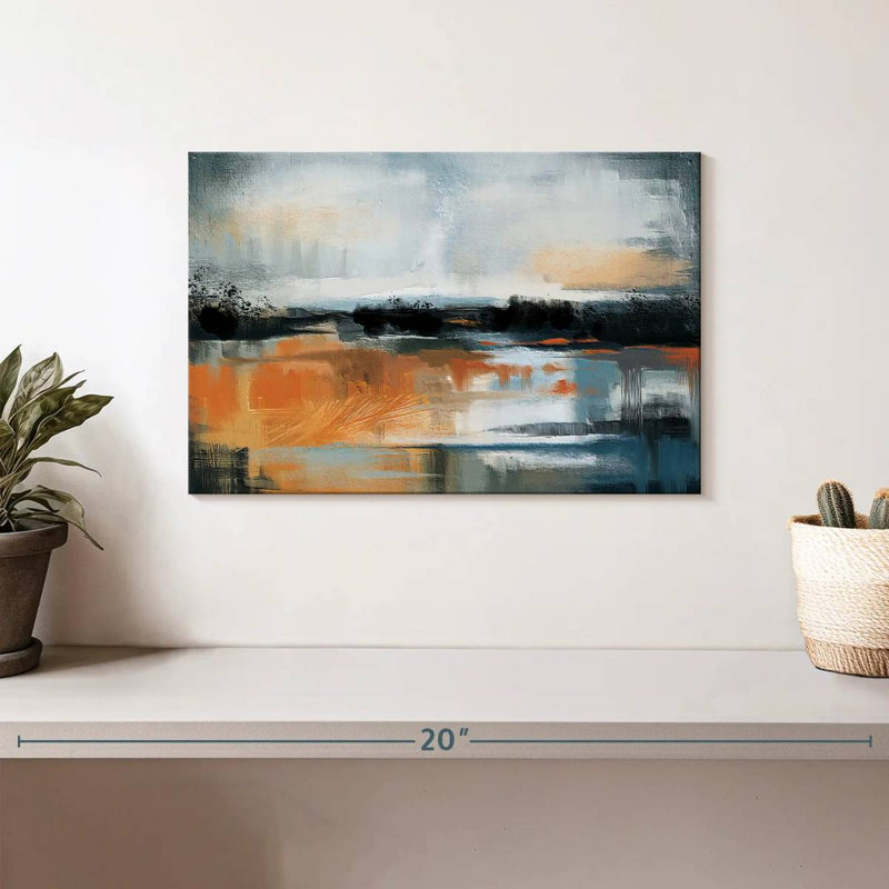 Paysage abstrait Avery Sunstruck, H 8 po x l 12 po