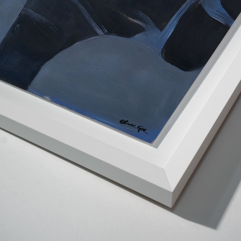 Obscured Voices II Shadowbox Abstract Print by Oliver Gal, Black Frame, 12 x 12, 13.5"H x 13.5"W, White Frame