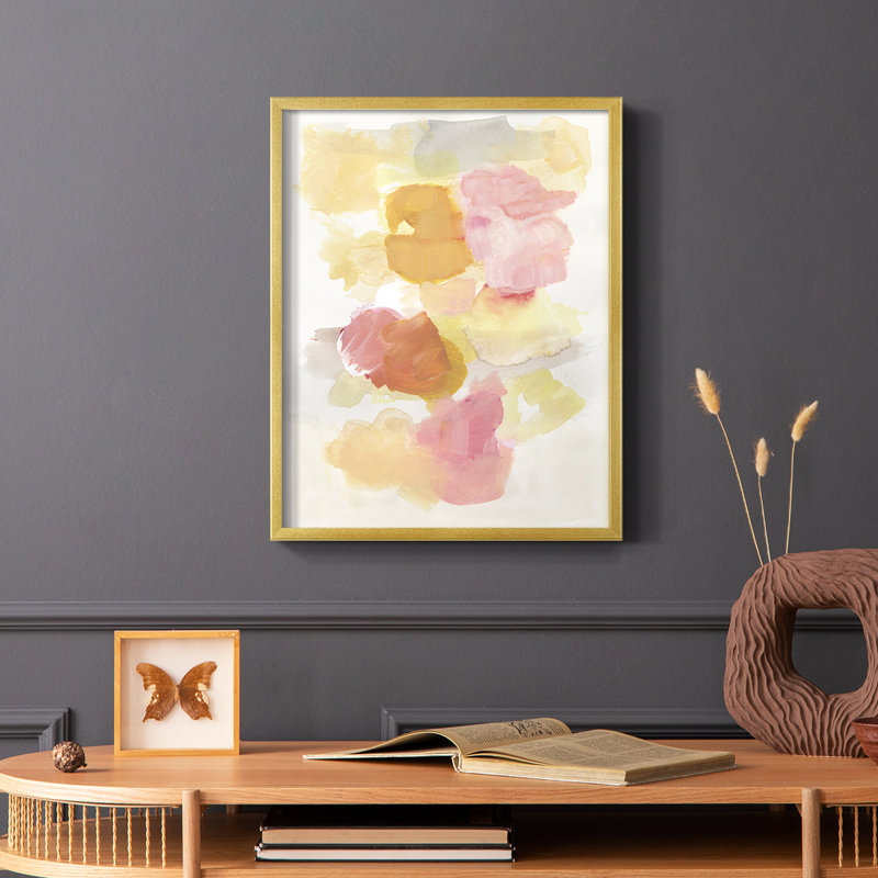 Warm Petals II, reproduction encadrée - bois massif, H 14 po x l 11 po
