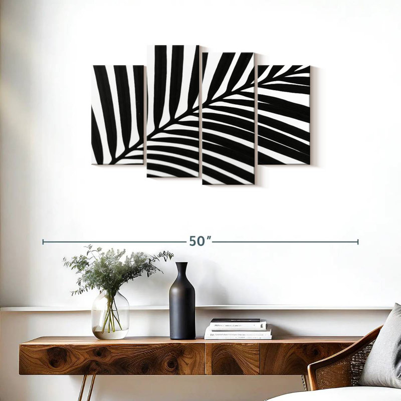 Harnek Palm Leaf Silhouette, 22" H x 36" W