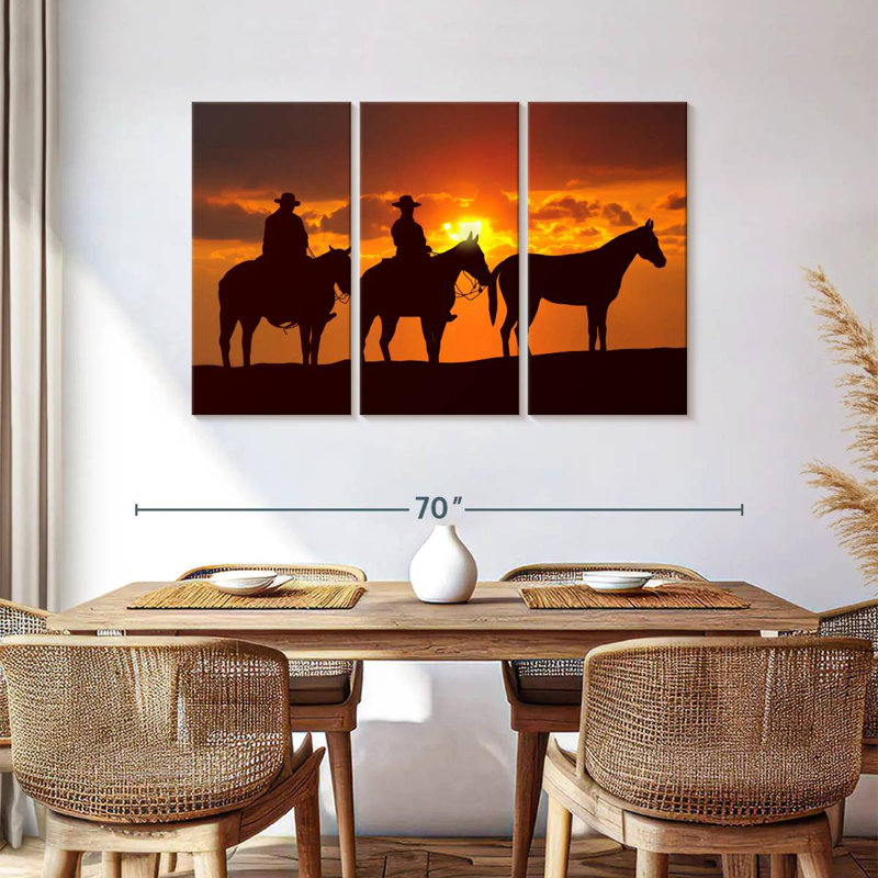Lelar Country Cowboys, 36" H x 57" W