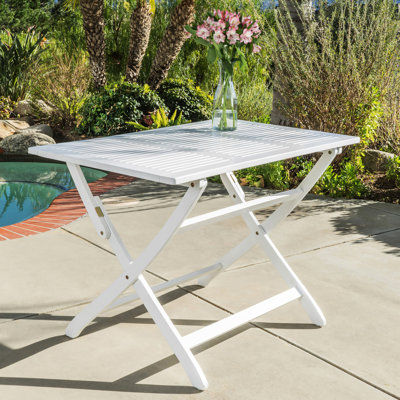 Table pliante en bois 43,5 po